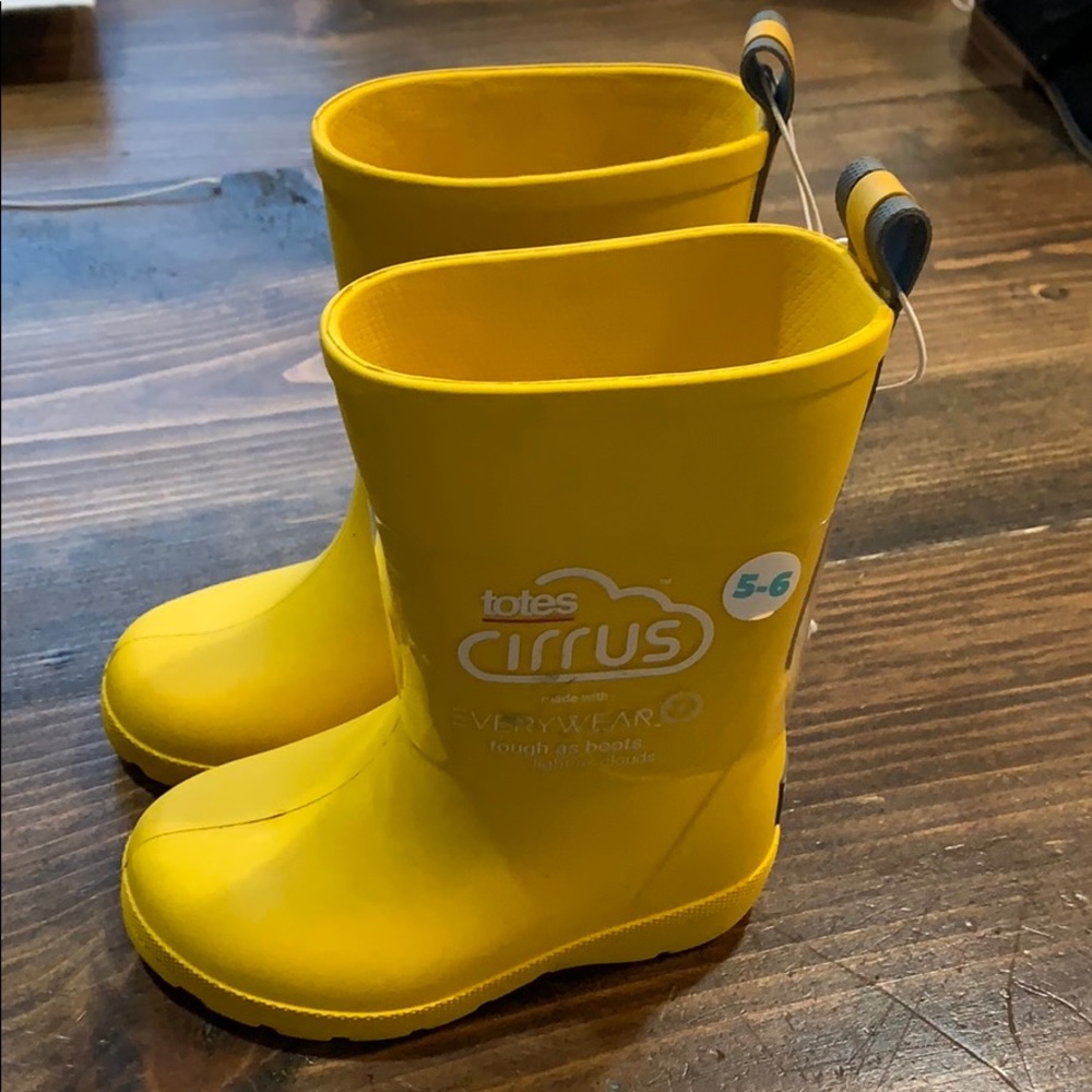 NWT Totes Cirrus Charley Rain Boots Toddler Sz 5-6
